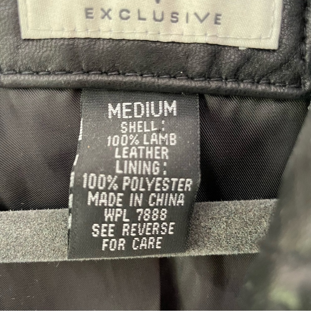 NWOT Neiman Marcus Lamb Leather Moto Jacket - Picture 4 of 5